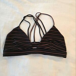 Acacia Dark Classic Bikini Top with Strappy Back